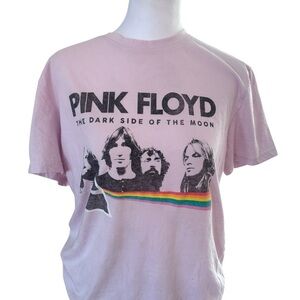 Pink Floyd Dark Side of the Moon Graphic Tee Size Medium Pink Band Shirt